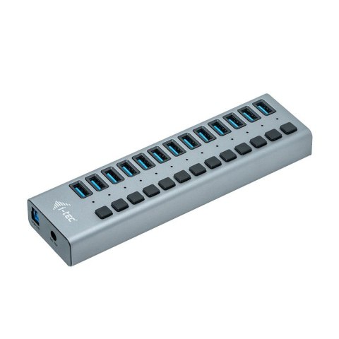 Hub USB3.0 z ładowaniem, 13 portów, zasilacz 60W Hub USB3.0 z ładowaniem, 13 portów, zasilacz 60W