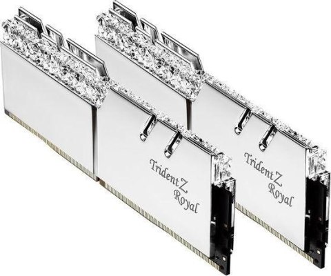 Pamięć do PC DDR4 32GB (2x16GB) TridentZ Royal RGB DDR4 3200MHz CL16 XMP2 srebrna Pamięć do PC DDR4 32GB (2x16GB) TridentZ Royal RGB DDR4 3200MHz CL16 XMP2 srebrna