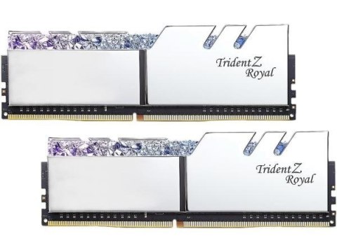 Pamięć do PC DDR4 32GB (2x16GB) TridentZ Royal RGB DDR4 3200MHz CL16 XMP2 srebrna Pamięć do PC DDR4 32GB (2x16GB) TridentZ Royal RGB DDR4 3200MHz CL16 XMP2 srebrna