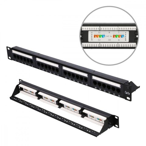 Patchpanel CAT5E UTP V2 24 porty Patchpanel CAT5E UTP V2 24 porty