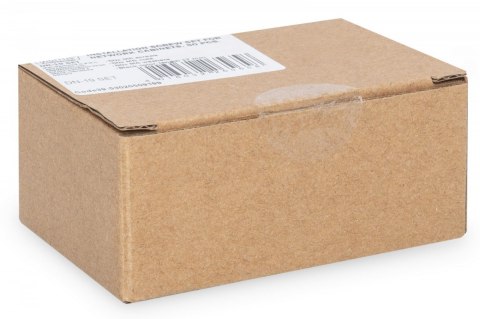 Śruby montażowe M6 19.8mm, nakrętki i podkładki do komponentów RACK 10" i 19" zestaw 50szt. czarne Śruby montażowe M6 19.8mm, nakrętki i podkładki do komponentów RACK 10" i 19" zestaw 50szt. czarne