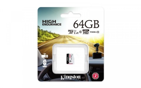 Karta microSD 64GB Endurance 95/30MB/s C10 A1 UHS-I Karta microSD 64GB Endurance 95/30MB/s C10 A1 UHS-I