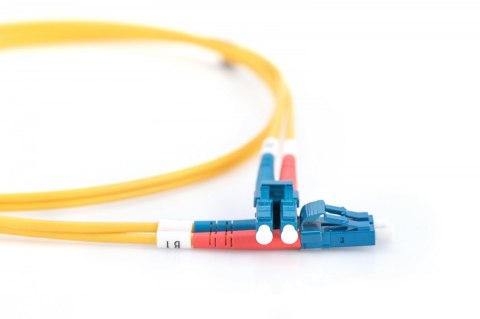 Patchcord FO Singlemode 09/125 OS2 LC-LC duplex 5m Żółty Patchcord FO Singlemode 09/125 OS2 LC-LC duplex 5m Żółty