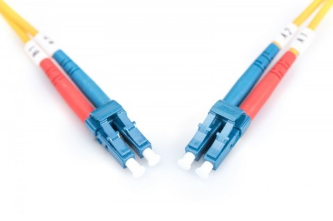 Patchcord FO Singlemode 09/125 OS2 LC-LC duplex 5m Żółty Patchcord FO Singlemode 09/125 OS2 LC-LC duplex 5m Żółty