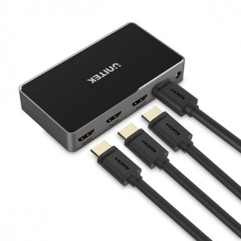 Rozdzielacz sygnału HDMI 3 IN - 1 OUT; V1111A Rozdzielacz sygnału HDMI 3 IN - 1 OUT; V1111A
