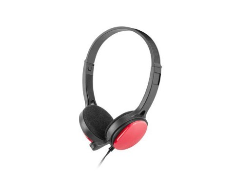 Słuchawki nauszne USL-1222 z mikrofonem czerwone Słuchawki nauszne USL-1222 z mikrofonem czerwone