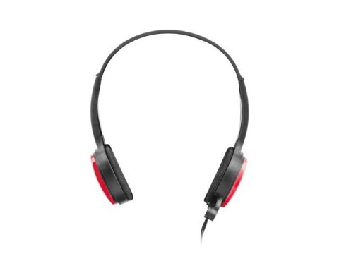 Słuchawki nauszne USL-1222 z mikrofonem czerwone Słuchawki nauszne USL-1222 z mikrofonem czerwone