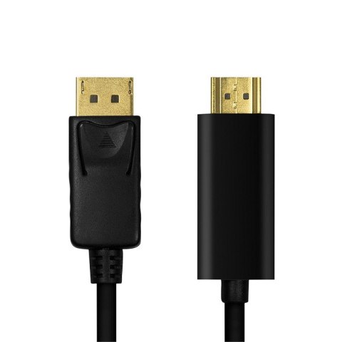 Kabel DisplayPort 1.2 do HDMI 1.4 1m Czarny Kabel DisplayPort 1.2 do HDMI 1.4 1m Czarny