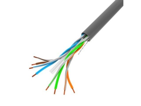 Kabel UTP Kat.6 CU 305 m drut szary Kabel UTP Kat.6 CU 305 m drut szary