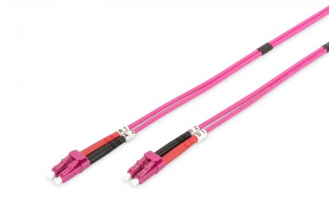 Patch cord światłowodowy FO LC-LC MM 50/125 OM4 duplex LSOH 5m Patch cord światłowodowy FO LC-LC MM 50/125 OM4 duplex LSOH 5m