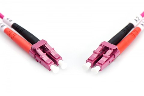 Patch cord światłowodowy FO LC-LC MM 50/125 OM4 duplex LSOH 5m Patch cord światłowodowy FO LC-LC MM 50/125 OM4 duplex LSOH 5m