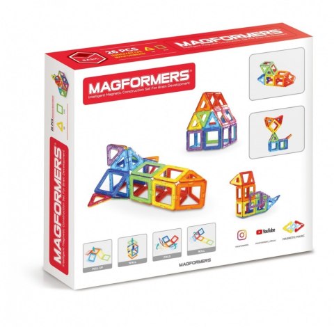 Klocki magnetyczne basic 26 elementów Klocki magnetyczne basic 26 elementów