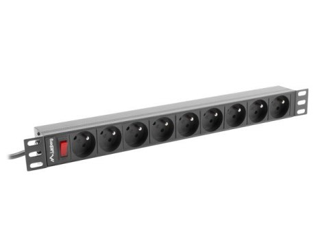 Listwa zasilająca rack PDU 19 cali 1U 16A 9X 230V PL 3m czarny Listwa zasilająca rack PDU 19 cali 1U 16A 9X 230V PL 3m czarny