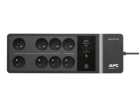 Zasilacz BE850G2-CP Back UPS 850VA/520W 6+2xFR, Ładowarka USB A+C Zasilacz BE850G2-CP Back UPS 850VA/520W 6+2xFR, Ładowarka USB A+C