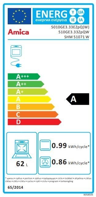 Kuchnia gazowo-elektryczna 510GE3.33ZpQ(W) Kuchnia gazowo-elektryczna 510GE3.33ZpQ(W)