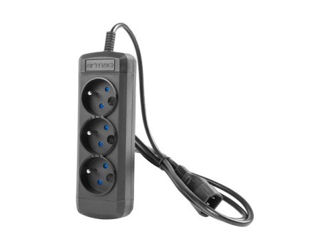 Listwa przedłużacz ARCOLOR3 0.6M UPS 3X 230V PL IEC czarna Listwa przedłużacz ARCOLOR3 0.6M UPS 3X 230V PL IEC czarna