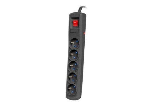 Listwa zasilająca R5 5m 5x230V PL 10A Czarna Listwa zasilająca R5 5m 5x230V PL 10A Czarna