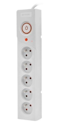 Listwa zasilająca Z5 1.5M 5x230V 10A Z5/15/SZ szara Listwa zasilająca Z5 1.5M 5x230V 10A Z5/15/SZ szara