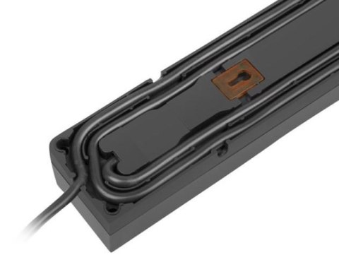 Listwa zasilająca Z5 3m 5x230V 10A Z5/30/CZ czarna Listwa zasilająca Z5 3m 5x230V 10A Z5/30/CZ czarna