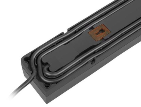 Listwa zasilająca Z5 5m 5x230V 10A Z5/50/CZ czarna Listwa zasilająca Z5 5m 5x230V 10A Z5/50/CZ czarna