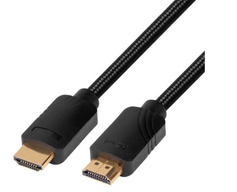 Kabel HDMI v 2.1 premium 2 m 8K Czarny Stworzony dla graczy Kabel HDMI v 2.1 premium 2 m 8K Czarny Stworzony dla graczy