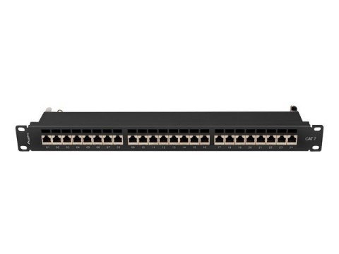 Patchpanel 24 port 1U KAT7 EK. PPS7-1024-B Czarny Patchpanel 24 port 1U KAT7 EK. PPS7-1024-B Czarny