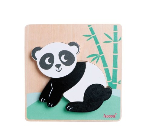 Układanka drewniana zwierzątka Panda Układanka drewniana zwierzątka Panda