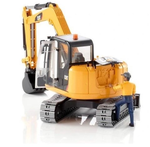 Minikoparka CAT z figurka robotnika Minikoparka CAT z figurka robotnika