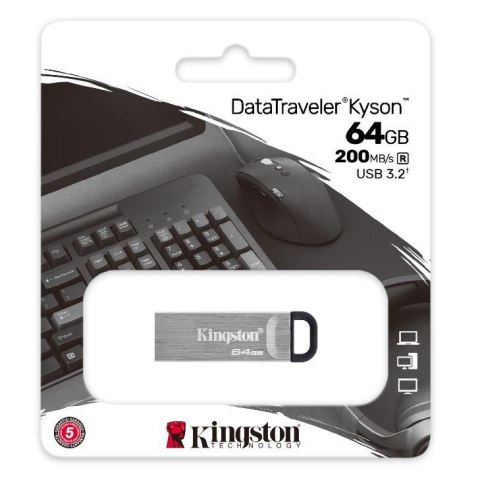 Pendrive DataTraveler Kyson DTKN/64G USB 3.2 Gen1 Pendrive DataTraveler Kyson DTKN/64G USB 3.2 Gen1