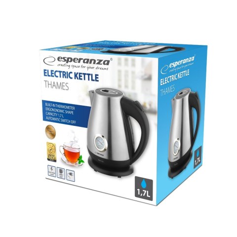 Czajnik elektryczny z termometrem Thames 1.7L Inox Czajnik elektryczny z termometrem Thames 1.7L Inox