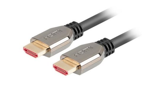 Kabel HDMI M/M V2.1 1.8M 8K 60Hz czarny Kabel HDMI M/M V2.1 1.8M 8K 60Hz czarny