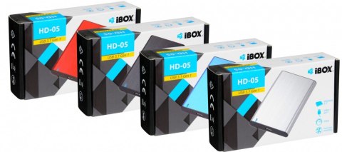 Obudowa IBOX HD-05 2.5 USB 3.1 Szara Obudowa IBOX HD-05 2.5 USB 3.1 Szara