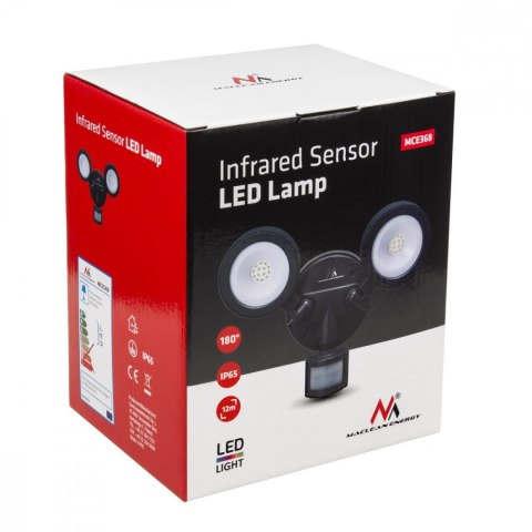 Ścienna lampa LED z czujnikiem PIR MCE368