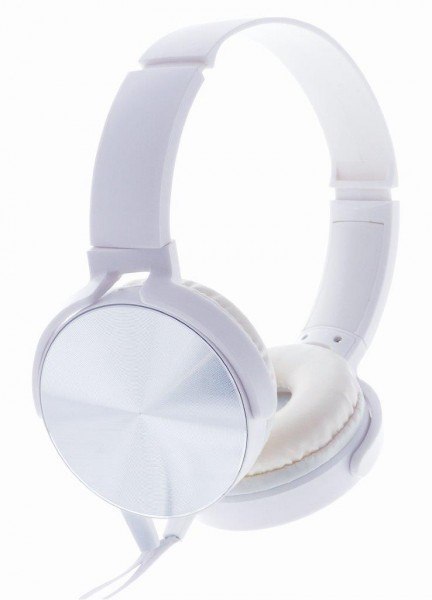 Słuchawki stereo z mikrofonem Montana Białe Słuchawki stereo z mikrofonem Montana Białe