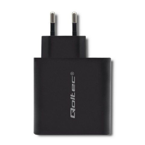 Ładowarka sieciowa | 63W | 5-20V | 1.5-3A | USB typ C PD | USB QC 3.0 | Czarna Ładowarka sieciowa | 63W | 5-20V | 1.5-3A | USB typ C PD | USB QC 3.0 | Czarna