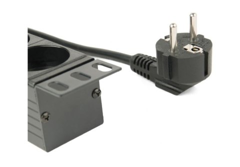 Listwa zasilająca rack (PDU), 8 gniazd typ Schuko, 1U, 16A, wtyk Schuko 3m Listwa zasilająca rack (PDU), 8 gniazd typ Schuko, 1U, 16A, wtyk Schuko 3m
