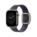 Pasek w kolorze nocnego fioletu z klamrą nowoczesną do koperty 42 mm - rozmiar M