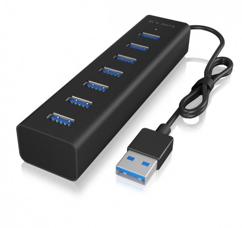 IB-HUB1700-U3 7-Port USB HUB+zasilacz IB-HUB1700-U3 7-Port USB HUB+zasilacz