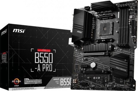 Płyta główna B550 A-PRO AM4 4DDR4 HDMI/DP M.2 ATX Płyta główna B550 A-PRO AM4 4DDR4 HDMI/DP M.2 ATX