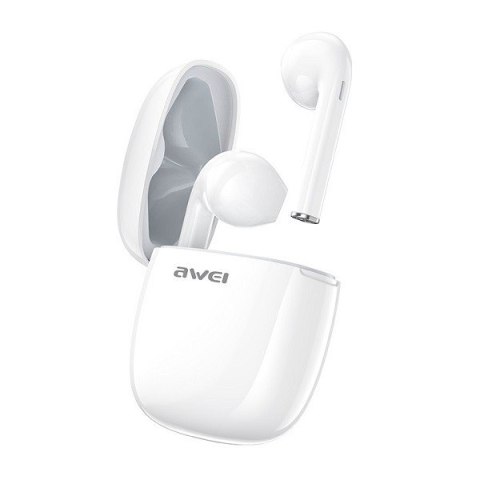 Słuchawki Bluetooth T28 TWS+stacja dokująca Białe Słuchawki Bluetooth T28 TWS+stacja dokująca Białe