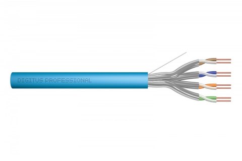 Kabel teleinformatyczny instalacyjny kat.6A, U/FTP, Dca, drut, AWG 23/1, LSOH, 100m ofoliowany Niebieski Kabel teleinformatyczny instalacyjny kat.6A, U/FTP, Dca, drut, AWG 23/1, LSOH, 100m ofoliowany Niebieski