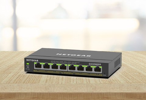 Przełącznik Switch GS308EPP 8xGE PoE+ Przełącznik Switch GS308EPP 8xGE PoE+