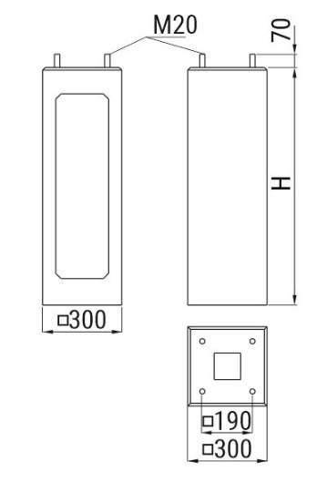 Fundament prefabrykowany ATS FP1 pod słup ATS