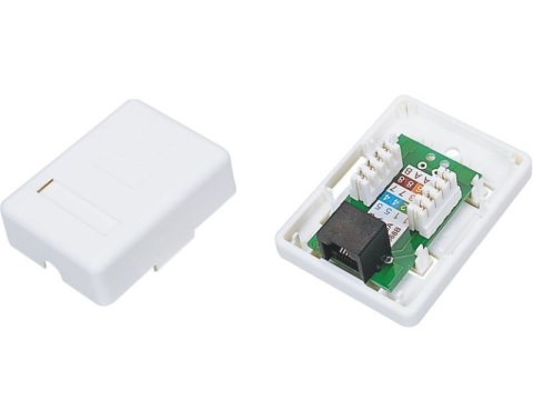 Gniazdo natynkowe UTP kat.6 1xRJ45 Gniazdo natynkowe UTP kat.6 1xRJ45