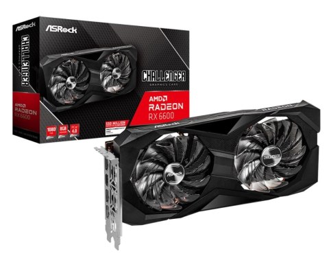 Karta graficzna Radeon RX 6600 Challenger D 8GB 128bit GDDR6 3DP/HDMI Karta graficzna Radeon RX 6600 Challenger D 8GB 128bit GDDR6 3DP/HDMI