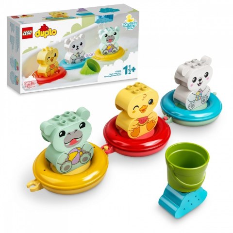 Klocki DUPLO 10965 Zabawa w kąpieli: pływający pociąg ze zwierzątkami Klocki DUPLO 10965 Zabawa w kąpieli: pływający pociąg ze zwierzątkami