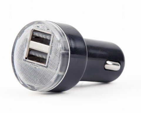 Ładowarka samochodowa 2xUSB 2.1A czarna Ładowarka samochodowa 2xUSB 2.1A czarna