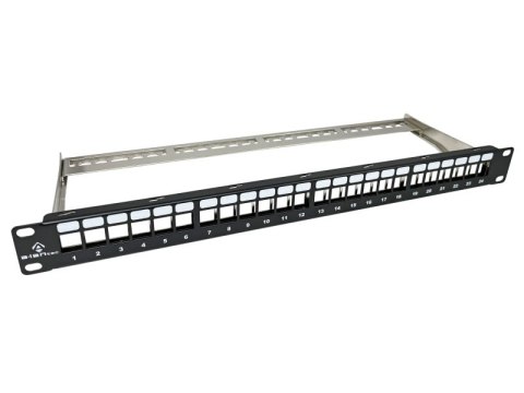 Patch panel pusty 24 porty 1U modularny Patch panel pusty 24 porty 1U modularny
