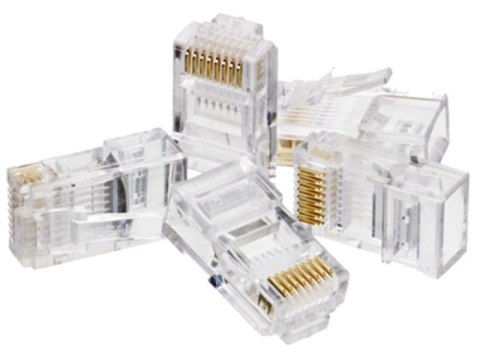 Wtyk RJ45 UTP kat.5e (op. 100 szt) Wtyk RJ45 UTP kat.5e (op. 100 szt)