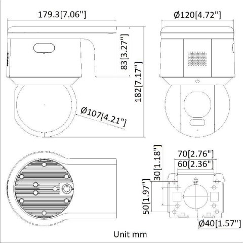 KAMERA IP PTZ HIKVISION DS-2DE3A400BW-DE/W(F1)(T5) PL
